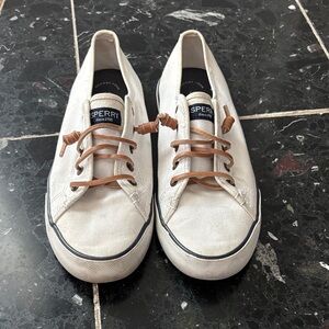 Sperry Women's White Canvas Shoes